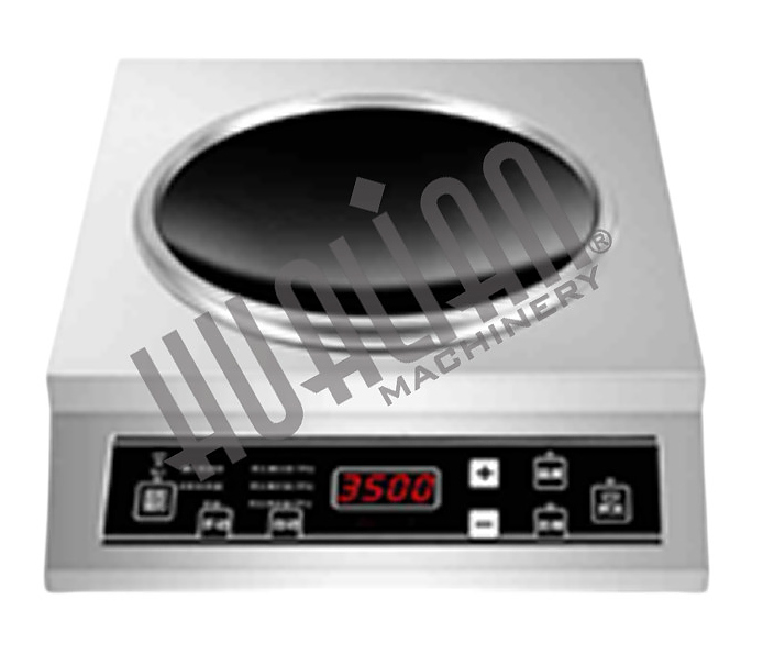 Индукционная плита Hualian Вок HIC-Q350 3.5 кВт 350х420х103 мм нержавеющая сталь