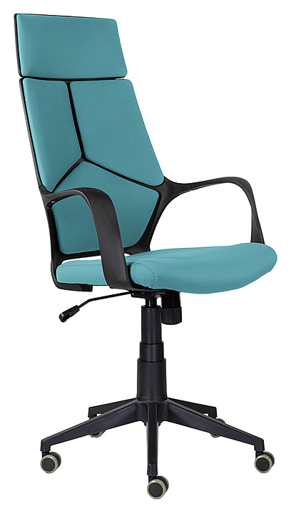 Кресло NORDEN IQ черный+голубой