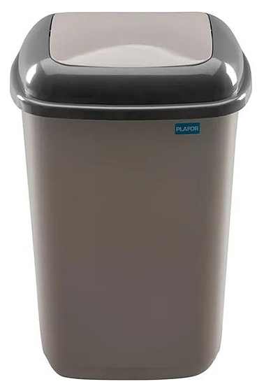 Контейнер для мусора PLAFOR Quatro 28 л мокка
