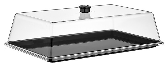 Поднос для подачи Gastroplast GFT-17/B 41х26 см (поликарбонат) черный