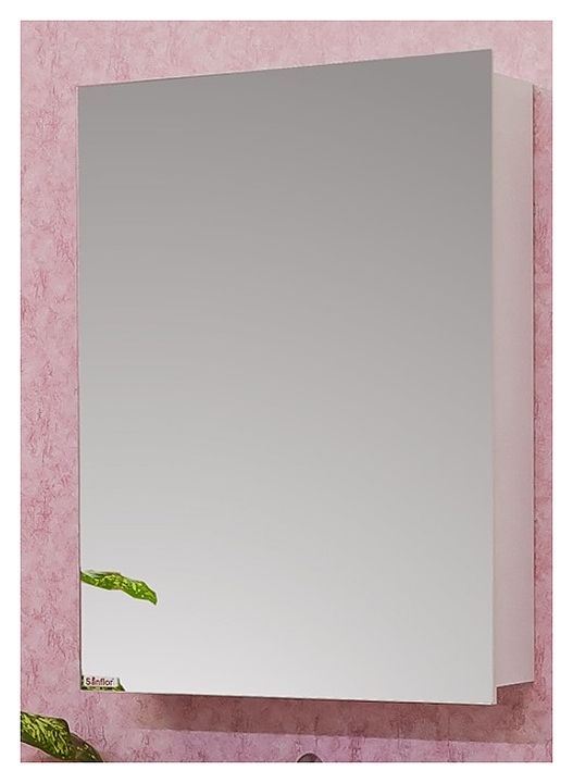Зеркало Sanflor Анкона 60 см, правостороннее, белое