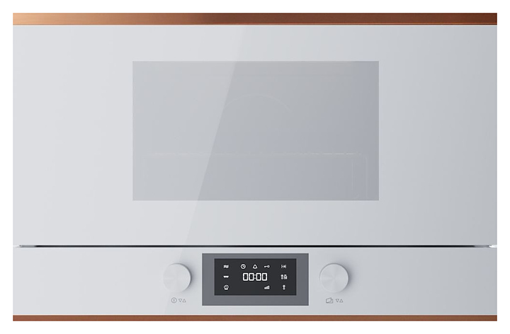 Встраиваемая микроволновая печь Kuppersbusch MR 6330.0 W7 Copper 2.5 кВт 22 л 595х334х390 мм белое стекло