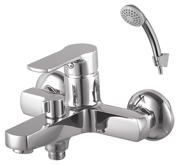 Смеситель для ванны и душа LEMARK plus Grace LM1512C с коротким изливом, хром