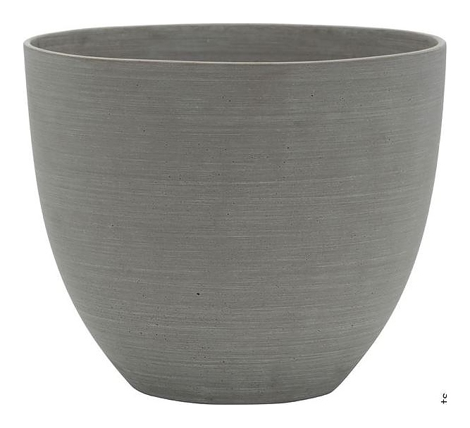Кашпо Pottery Pots Coral (25х21 см) серое