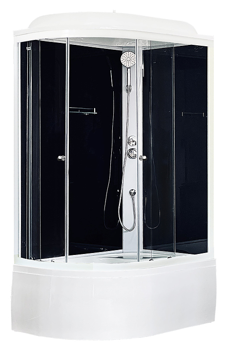 Душевая кабина Royal Bath RB8120BK5-BT-R правая 120х80 см