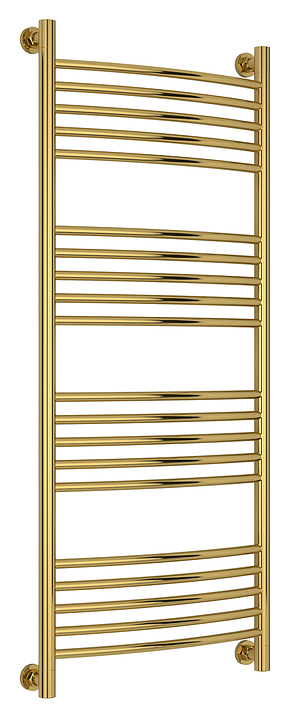 Полотенцесушитель водяной Сунержа Богема+ 120x50 см с выгнутой перемычкой, золото