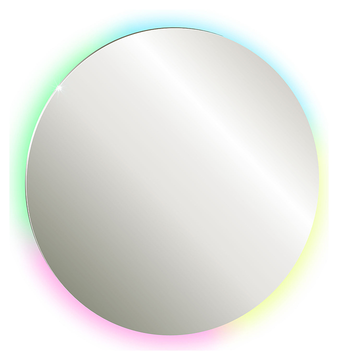 Зеркало с LED-подсветкой Silver Mirrors Savanna RGB LED-00002604 77х77 см, SMART-управление