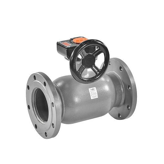 Кран шаровой LD сталь КШ.Ц.Ф.Р Ду 125 Ру16 фл с редуктором