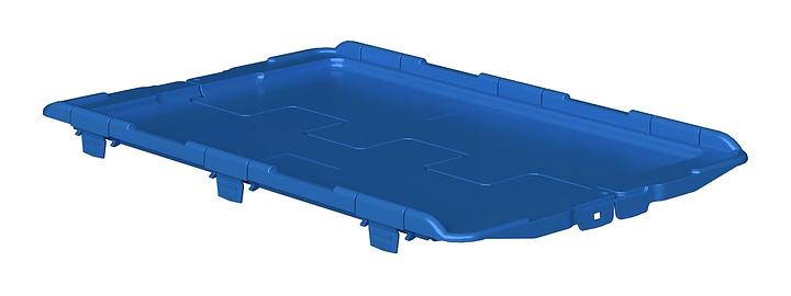 Крышка iPlast LD-64 голубая