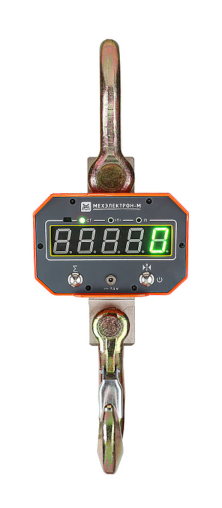 Крановые весы Мехэлектрон-М ВКМ-IX-10000-Д МК1 LED (аккумулятор) оранжевый