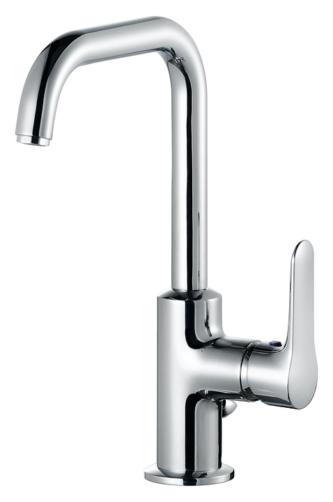 Смеситель на раковину KLUDI Objekta 320230575 с донным клапаном, хром