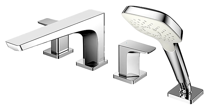 Смеситель для ванны TOTO GE TBG07202R встраиваемый на борт, 4 отверстия