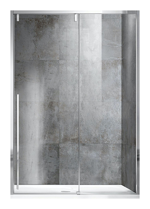 Дверь душевая Vincea Lugano VDS-1L120CL-1 120х195 см с прозрачным стеклом, раздвижная, хром