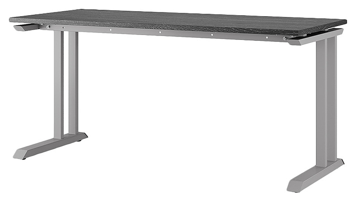 Стол офисный КОБОР L1-100/60 aluminum/glazed