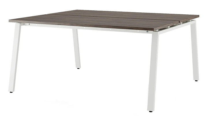 Стол офисный КОБОР A/2-100/120 white/charlston