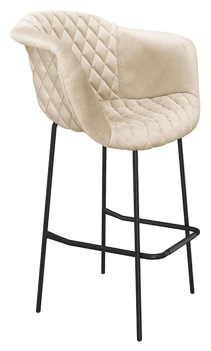 Стул барный Sheffilton SHT-ST31-C4/S29 кремовый / черный муар