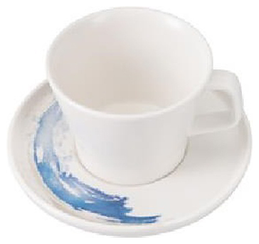 Чашка чайная Porland Pioli Quartet Aqua 329820 PL (Matte) 255 мл (фарфор)