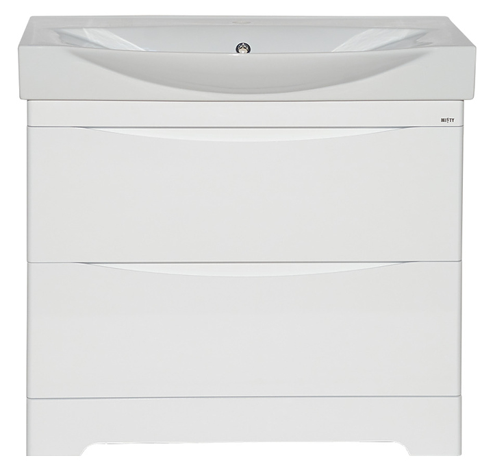 Тумба под раковину Misty Элвис-85 83,2х73,5 см, с 2 ящиками, белая