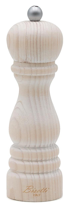 Мельница для соли Bisetti Vintage 7121MSB h=190 мм пихта, белая