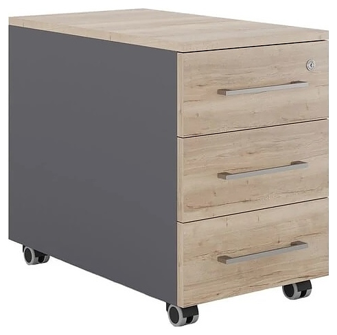 Тумба мобильная КОБОР TМ3-40/60 graphite/natural