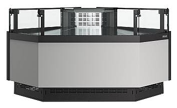 Витрина холодильная Carboma Bavaria 4 GC110 VM 5-2 версия 2.0 (внешний угол) 9006-9005 (без боковин)