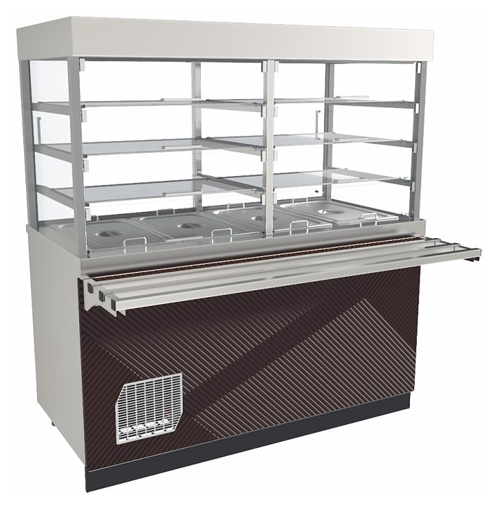 Прилавок-витрина холодильный Abat Сэйла ПВВ(Н)-70Е-С-01-НШ оригами