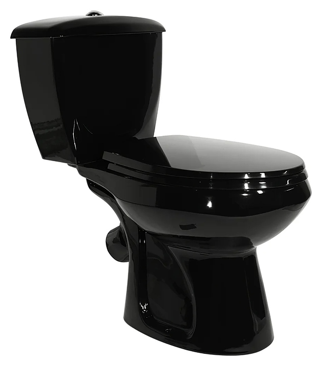 Унитаз-компакт Оскольская керамика Элисса, нижний подвод, черный