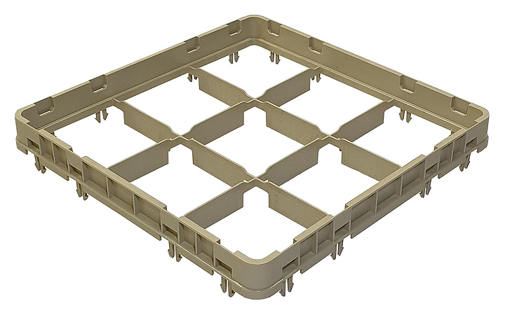 Надставка для кассеты Tribeca Е2 500х500 мм, закрытая, 9 ячеек
