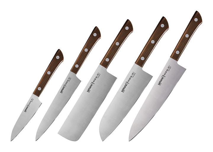 Набор кухонных ножей Samura Harakiri SHR-0250WO/K