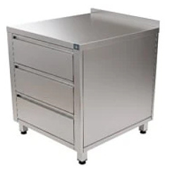 Стол-тумба РЕКОМ ТЯБ-60/60/85 3 ящика, с бортом