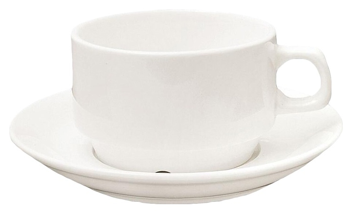 Чайная пара P.L. Proff Cuisine F3653.3654 180 мл (фарфор) белая