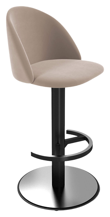 Стул барный Sheffilton SHT-ST35/S137 латте / черный муар