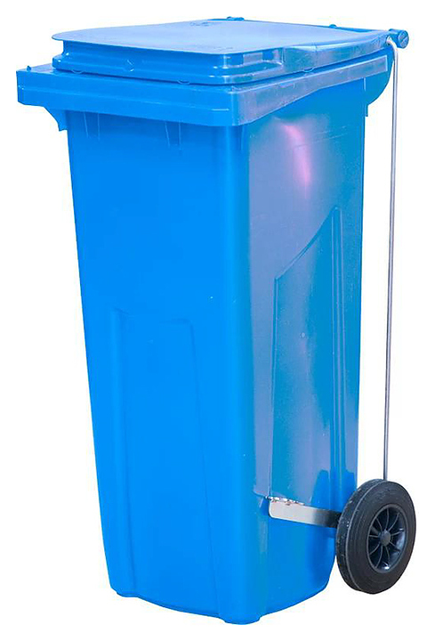 Контейнер для мусора ТАРА.РУ МКТ 120 с педалью Г, синий