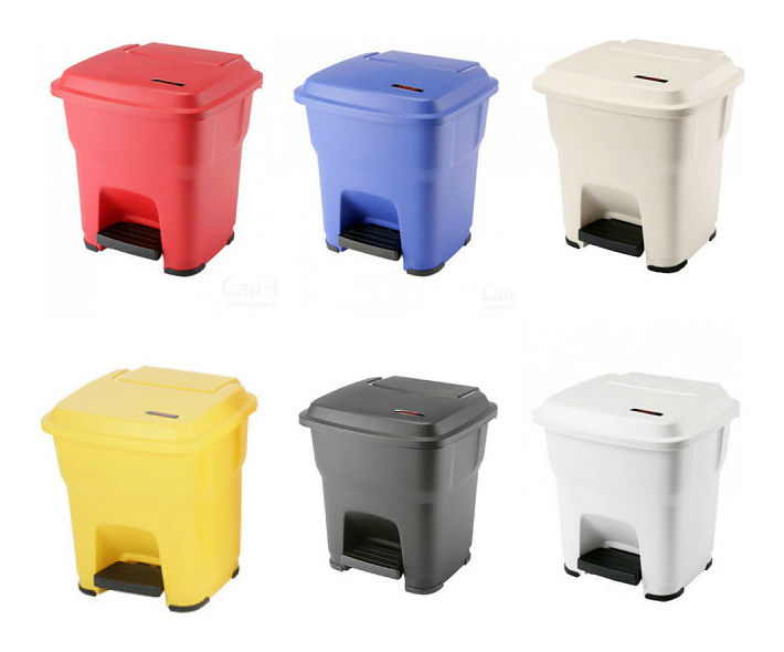 Контейнер для мусора Vileda Professional ГЕРА, 35 л, красный
