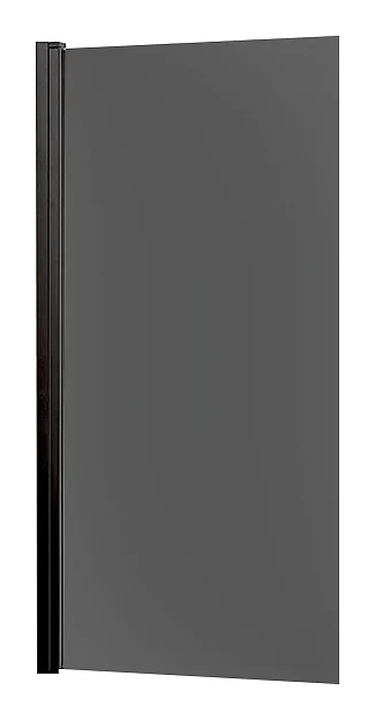 Шторка на ванну Vincea VSB-11800CGB 80х140 см, тонированное стекло, черный матовый