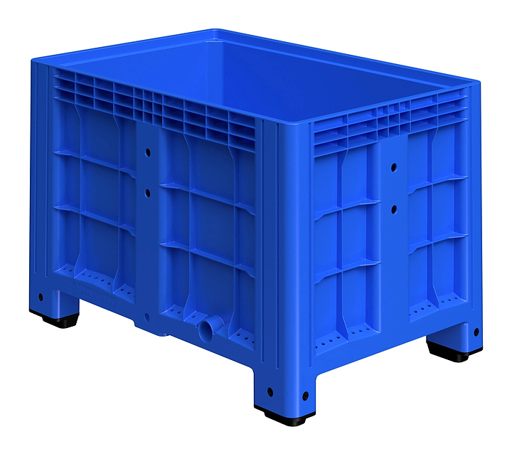 Контейнер iPlast iBOX 11.602 1200х800х800 мм на ножках, синий