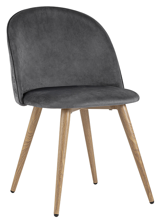 Стул Stool Group Лион велюр с ромбами серый