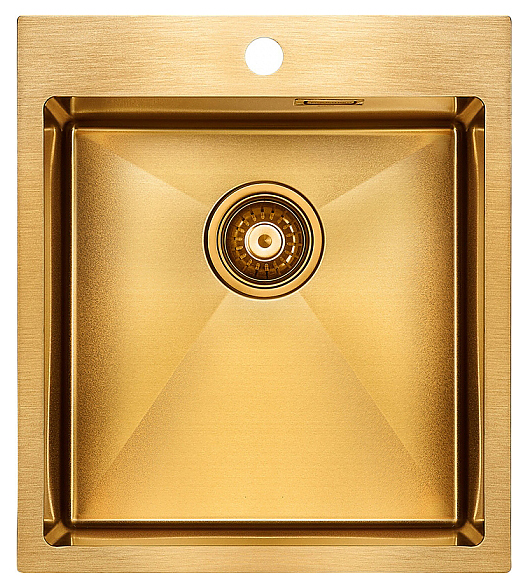 Мойка кухонная Paulmark Neckar PM804551-BG брашированное золото