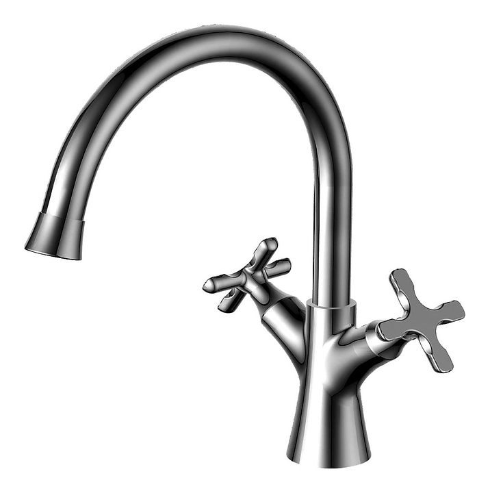Смеситель для раковины LEMARK Duetto LM5706C с поворотным изливом, хром