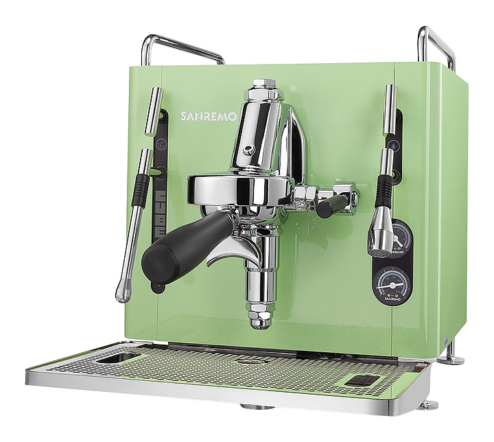 Кофемашина Sanremo Cube V Absolute 1 гр. полуавтомат, зеленая