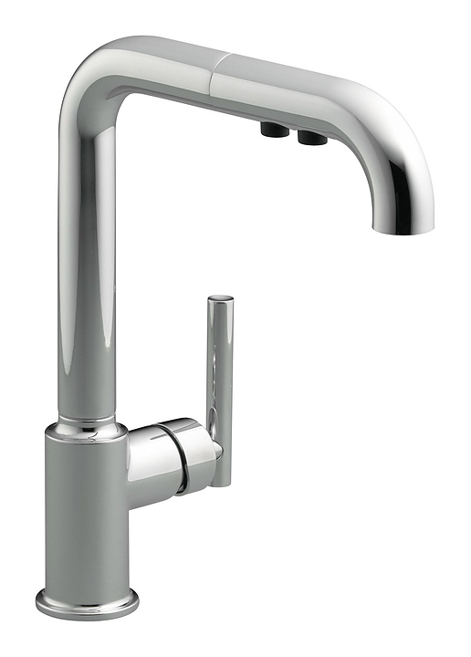 Смеситель для кухни с вытяжным изливом Jacob Delafon PURIST 7505D-CP