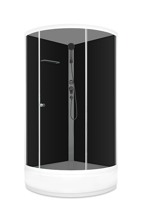 Душевая кабина без крыши Domani-Spa Simple 99 Eco mid DS01ESm99MBT00 90х90 см