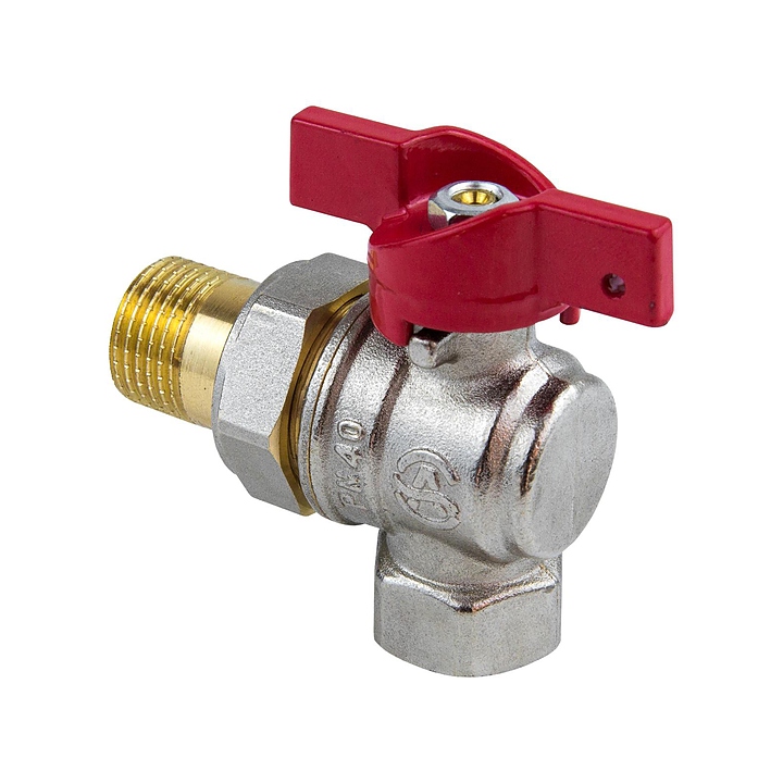 Кран шаровой угловой Aquasfera 007-7404, ДУ 20, PN 3 МПа, 3/4