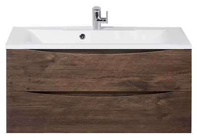 Тумба под раковину BelBagno MARINO-1000-2C-SO-RW-P темное дерево