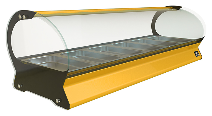 Витрина тепловая КОБОР SE-10H желтая