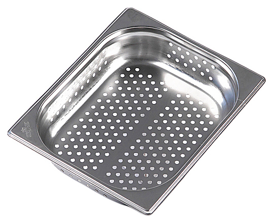 Гастроемкость Luxstahl P812-2 GN 1/2-65 (327х265х65) перф., нерж.