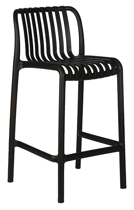 Стул полубарный DOBRIN 777-1PP-LMZL CHLOE (черный)