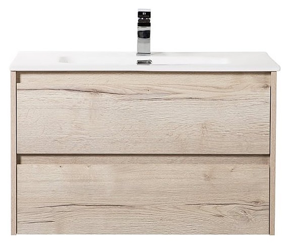 Тумба под раковину BelBagno KRAFT-800-2C-SO-RGB дуб галифакс белый