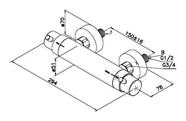 Смеситель Damixa Mercur 14400