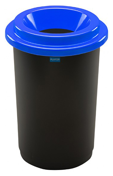 Контейнер для мусора PLAFOR Eco Bin 50 л черный, синий